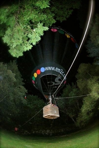 globo amarrado en Provenza 